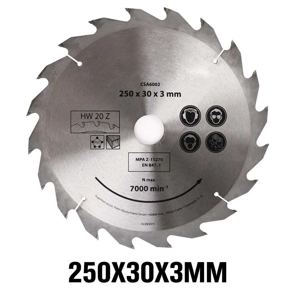 sEDY 250mm Circular Saw Blade 20T Carbide for Wood Cutting