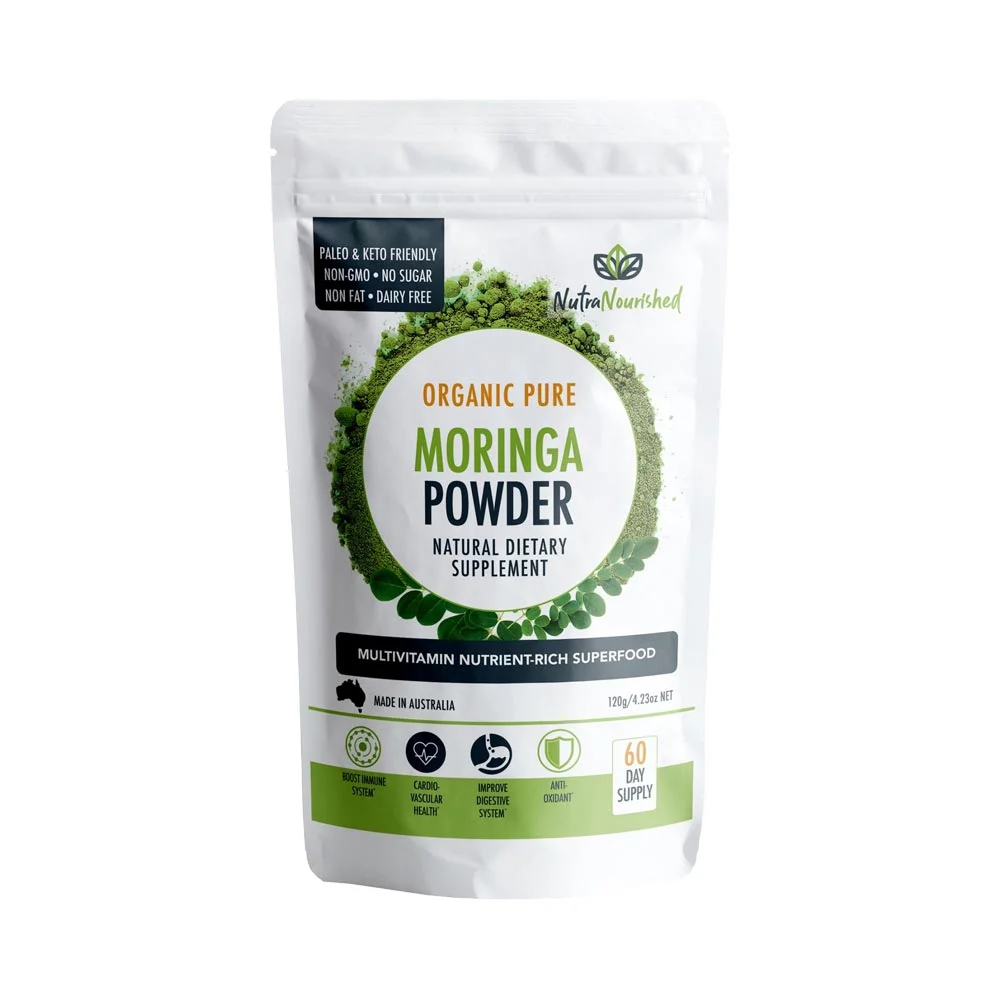 Organic Pure Moringa Leaf Powder 120g