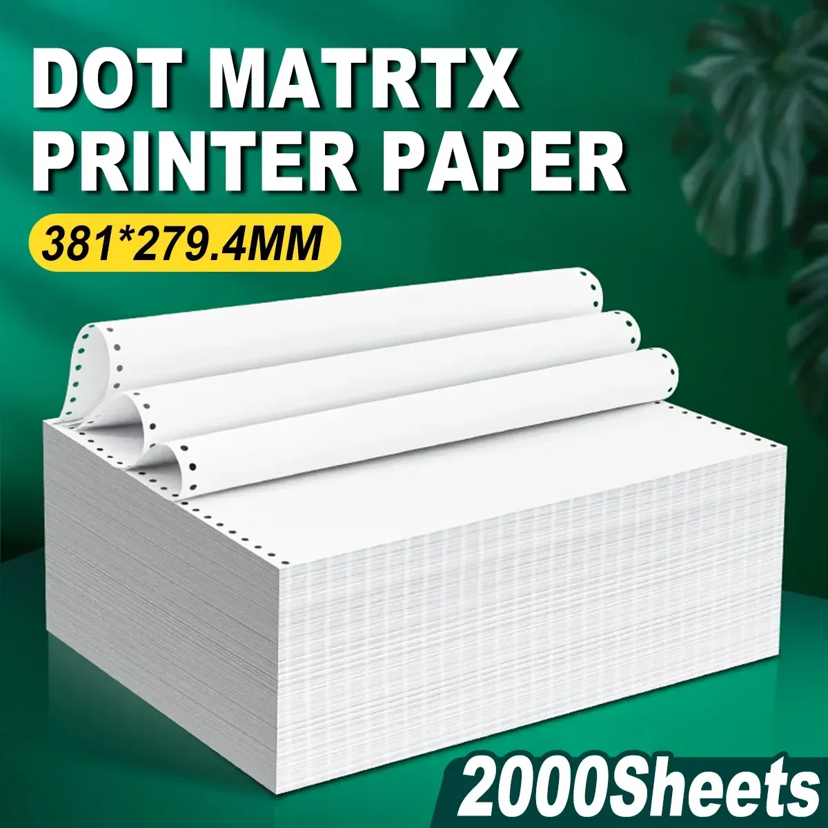 2000 Sheets Dot Matrix Printer Paper 1 Ply A3 Invoice Report Form Printing