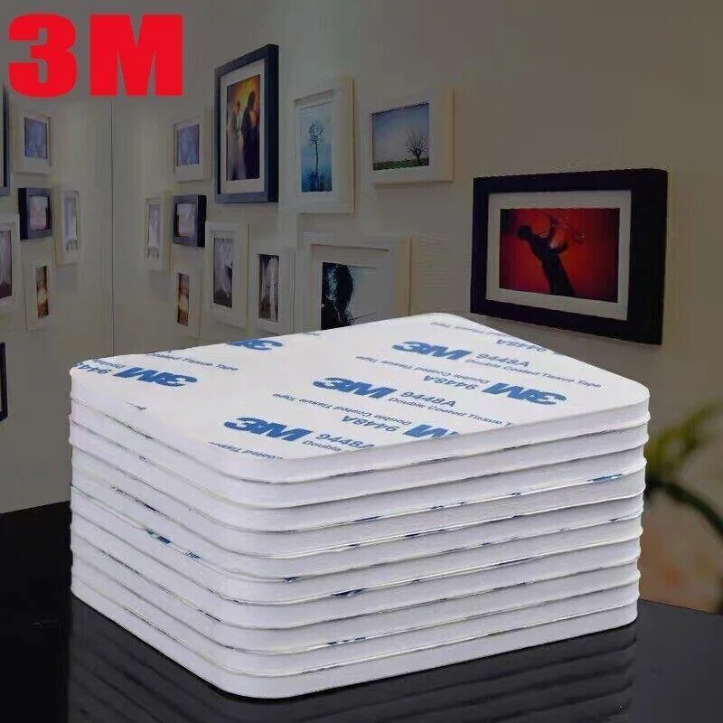 Round 30 x 3mm 3M Double Sided Foam Sticker Tape Side Wall Car Self Adhesive Pads - 6pcs