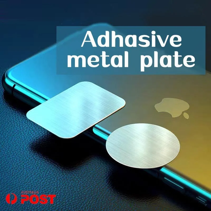 2X/8X Metal Plate Disc For Magnet Magnetic Car Dash Phone Gps Mount Stand Holder - 8x (4 Rectangular+4 Round)