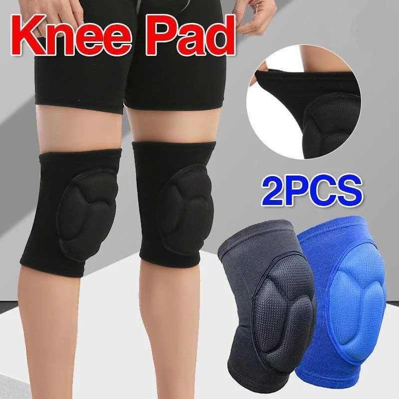 Aolikes Knee Pad Crashproof Antislip Brace Leg Sleeve Guard Protector Support - Black*1 Pair