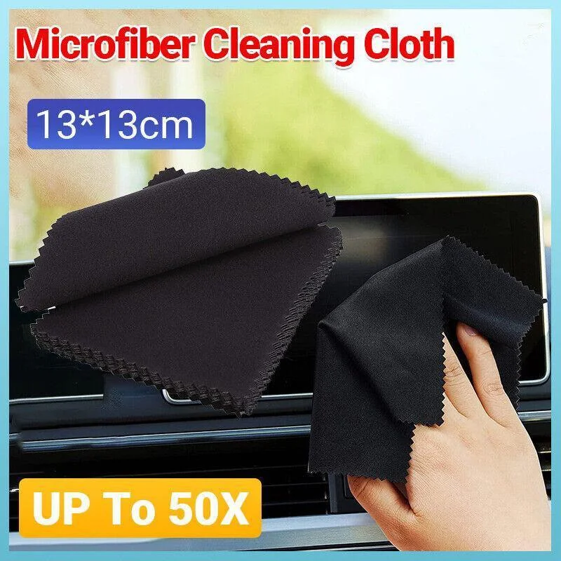 Microfiber Cleaning Cloth Camera Lens Eye Glasses Phone Screen Jewellery Wipes - 5PCS