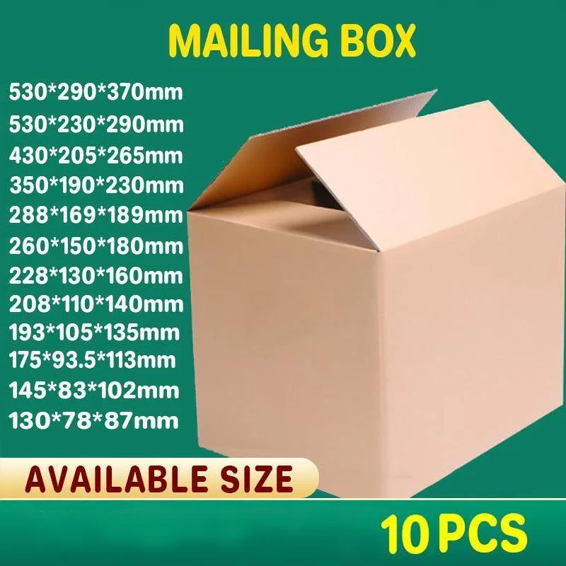 3-Layer Mailing Box Carton Small Medium Large Cardboard Parcel Boxes - Carton - 228x130x160mm