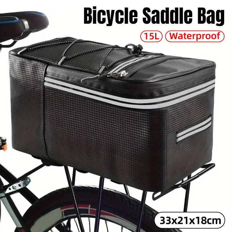 Bike Saddle Bag Waterproof Cycling Tail Bag Backseat Storage Riding Equipment