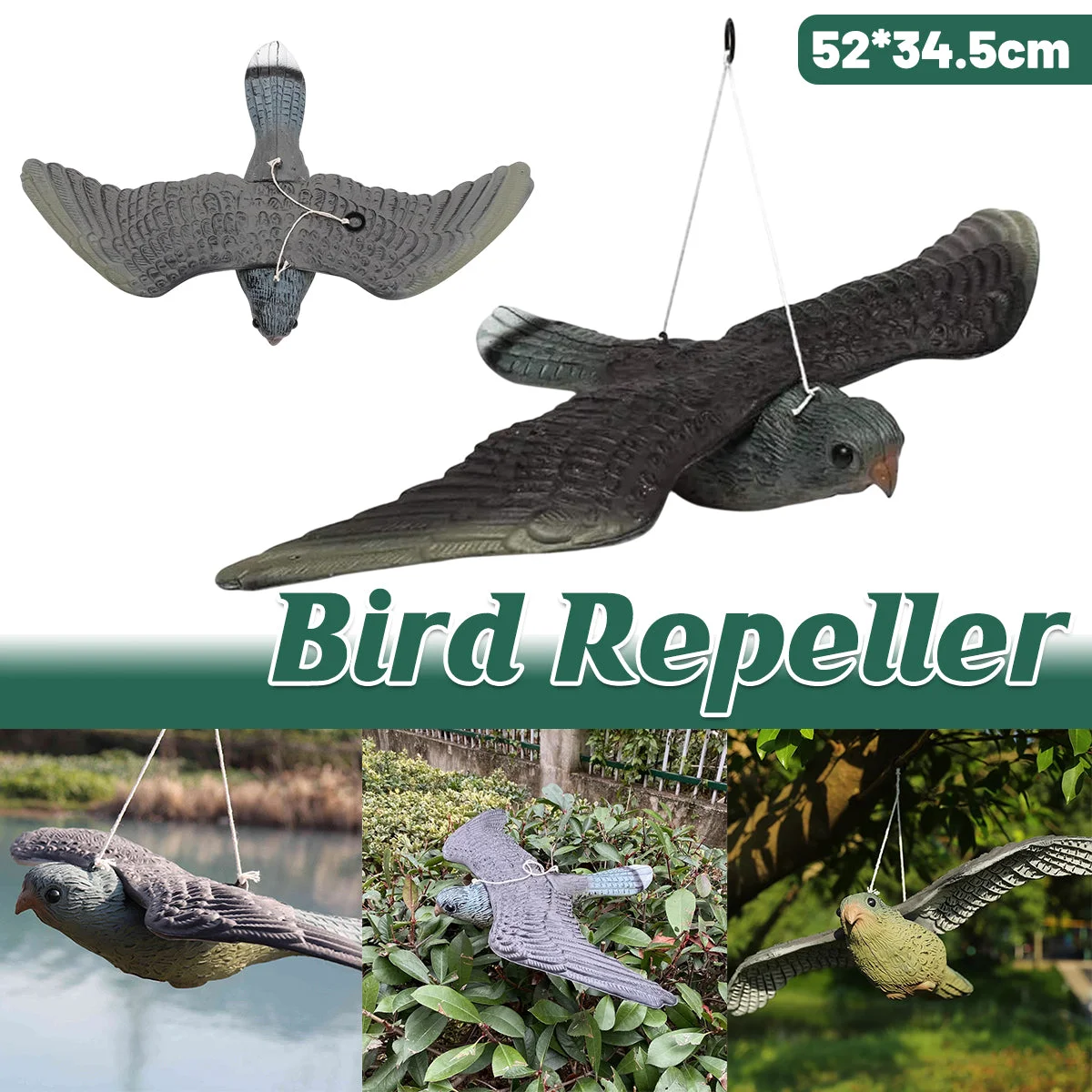 Garden Eagle Rodent and Bird Scaring Simulation Eagle Outdoor Decoration Yard