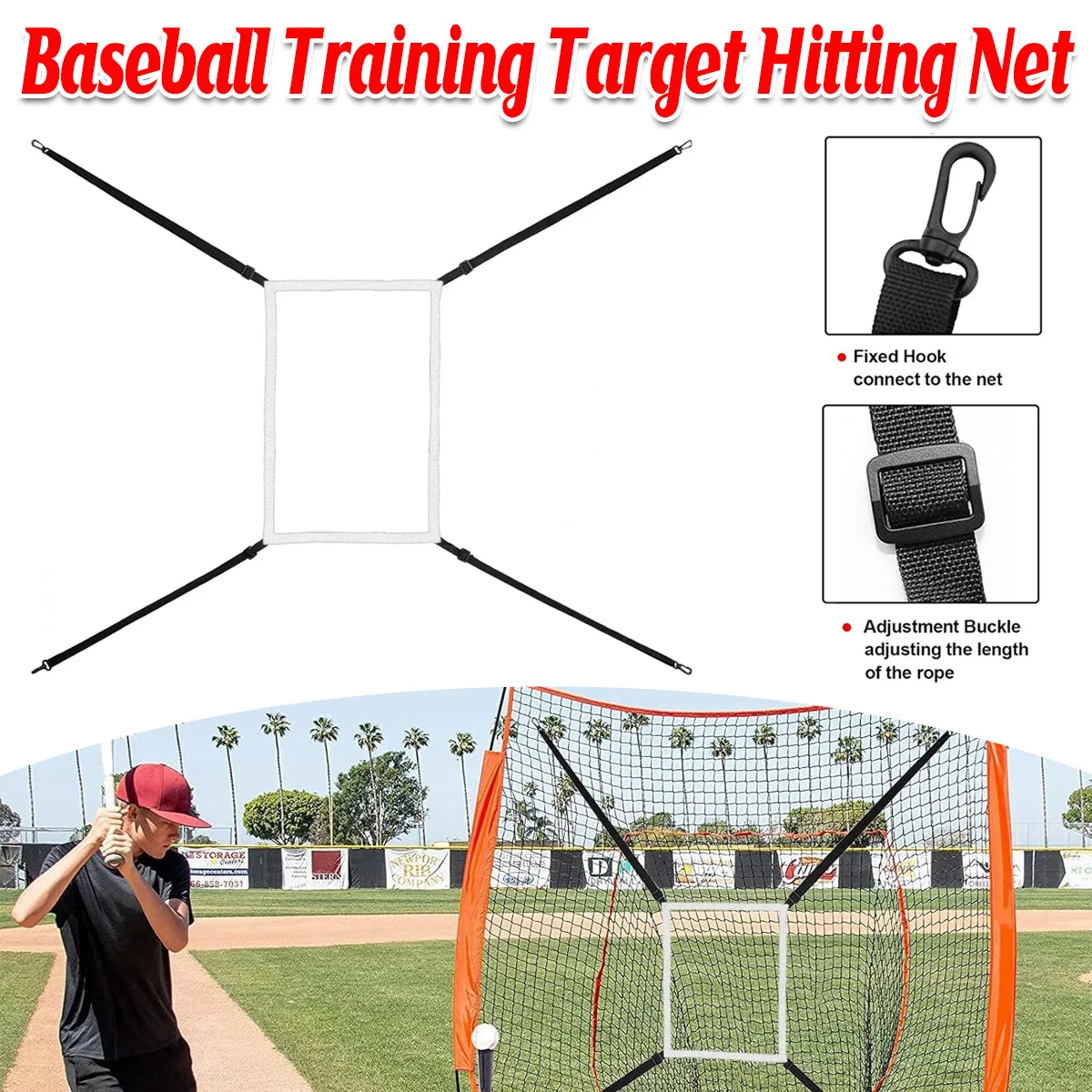 Baseball Hitting Net Practice Target Throwing Batting Training Net For Outdoor