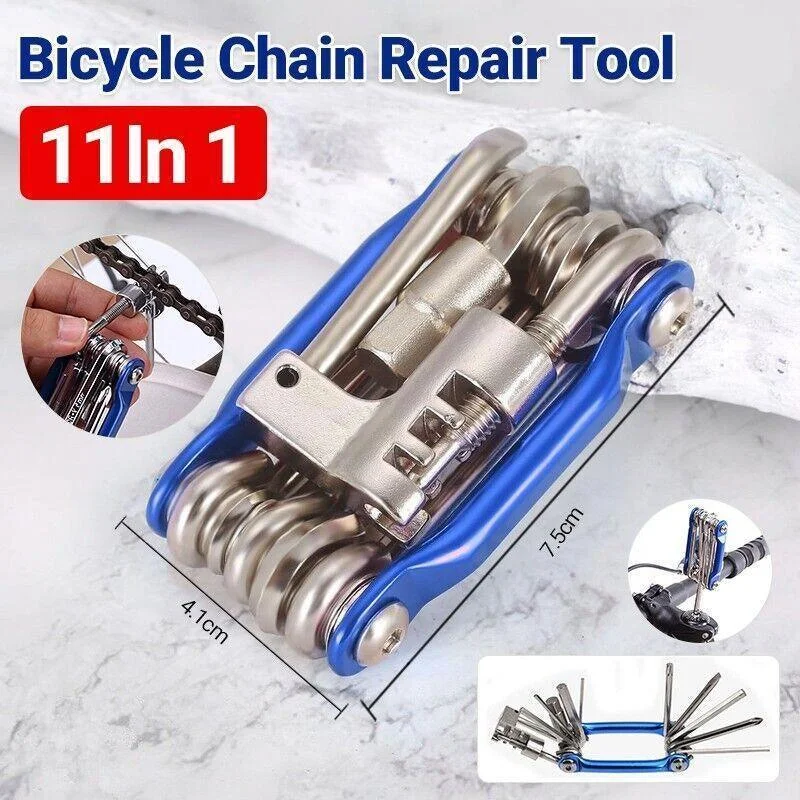 Bicycle Chain Multi-Function Bike Portable Breaker Tool Repair Kit Extractor
