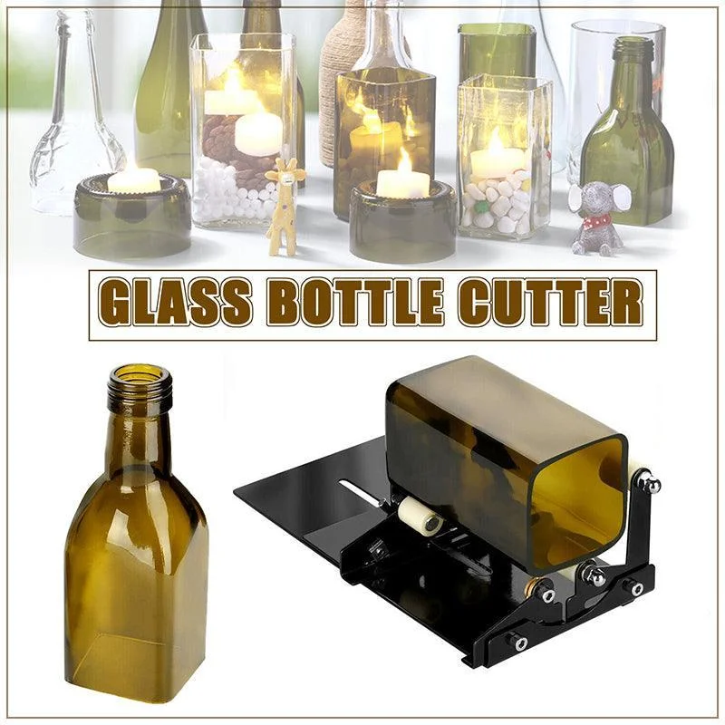 Glass Bottle Cutter Tool for Round and Square Bottles DIY Cutting Kit