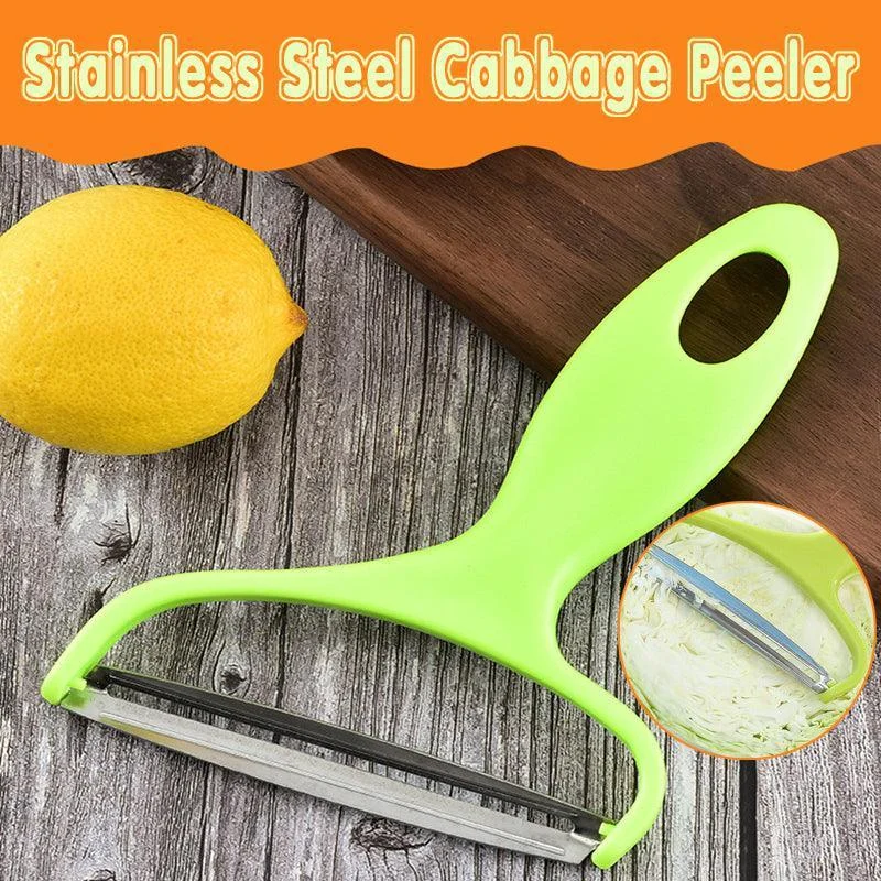 Stainless Steel Cabbage Peeler Wide Blade Vegetable Shredder with Ergonomic Handle