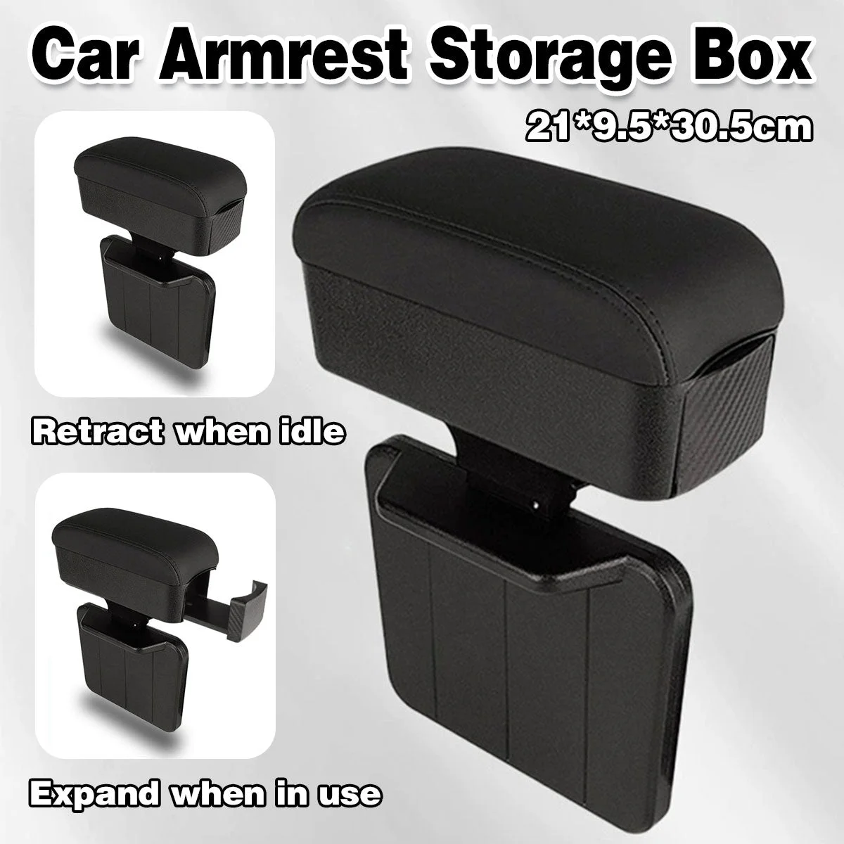 Multifunctional Armrest Storage Box Gap Organizer for Vehicle Interior Use