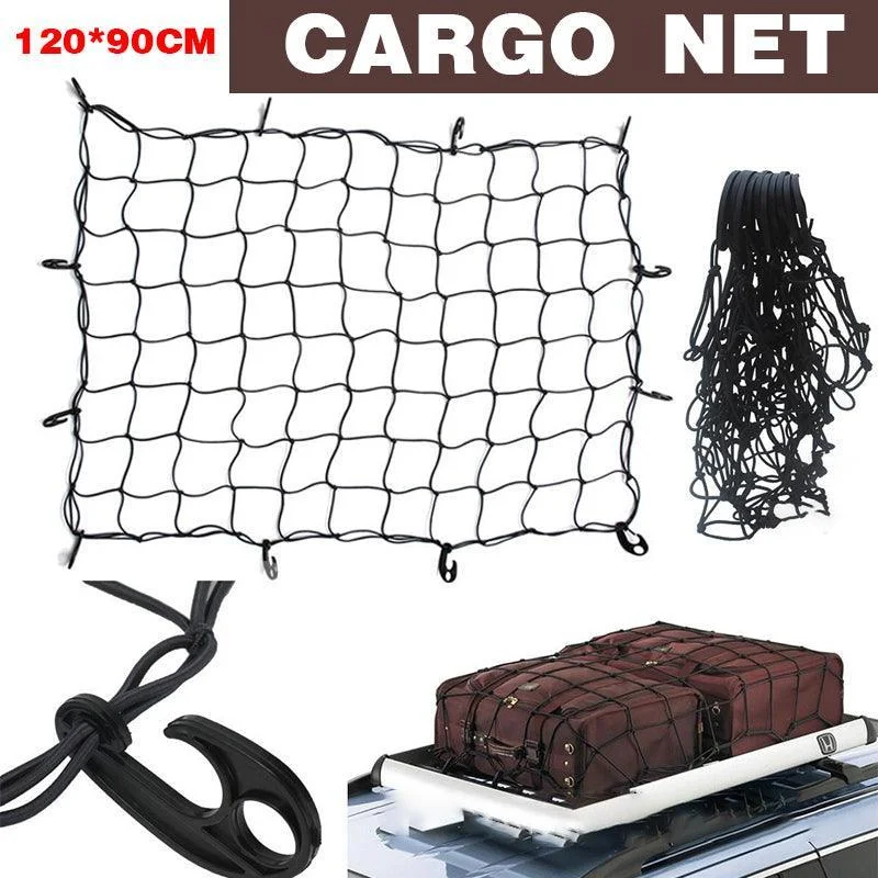 Car Roof Top Rack Basket Luggage Bungee Net Cargo Mesh Carrier Cover Storage