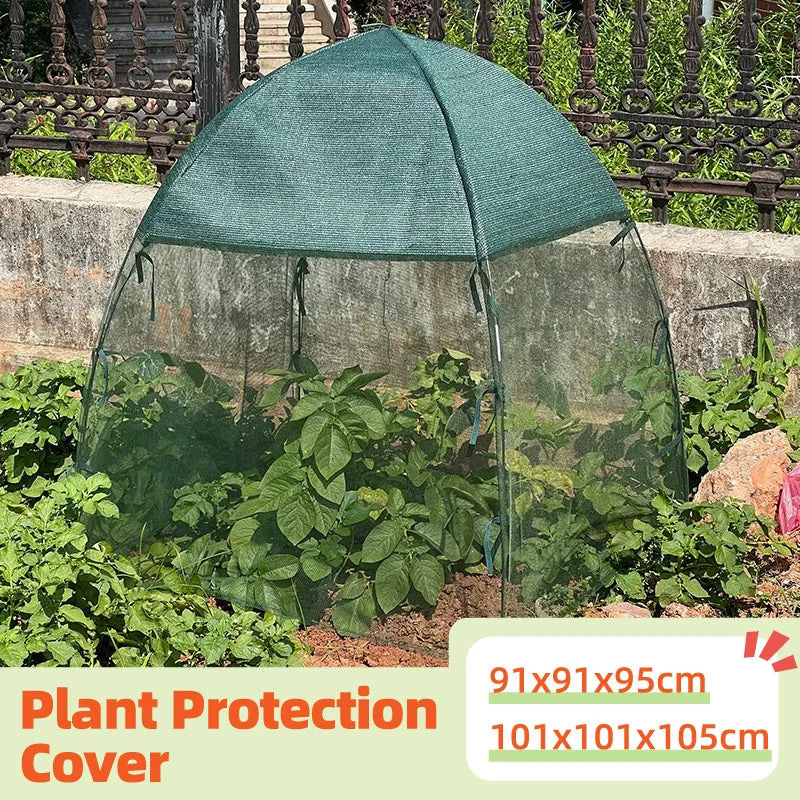 Plant and Vegetable Protective Cover Insect Proof Mesh Garden Netting Cover - 91x91x95cm