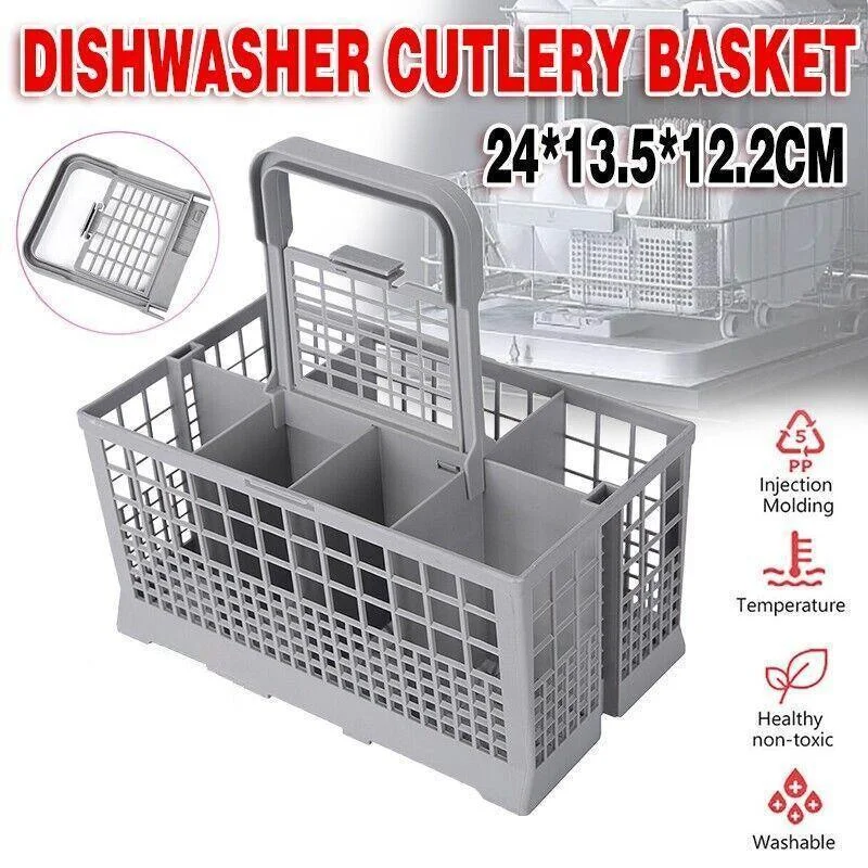 Universal Dishwasher Cutlery Basket Suits For Many Brands 240Mm X 135Mm X 122Mm