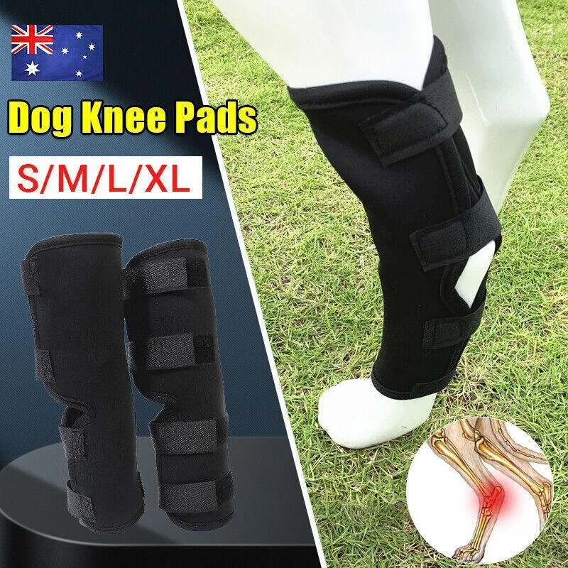 S/M/L/Xl Pet Dog Knee Support Brace Leg Hock Front Back Protector Compression - M