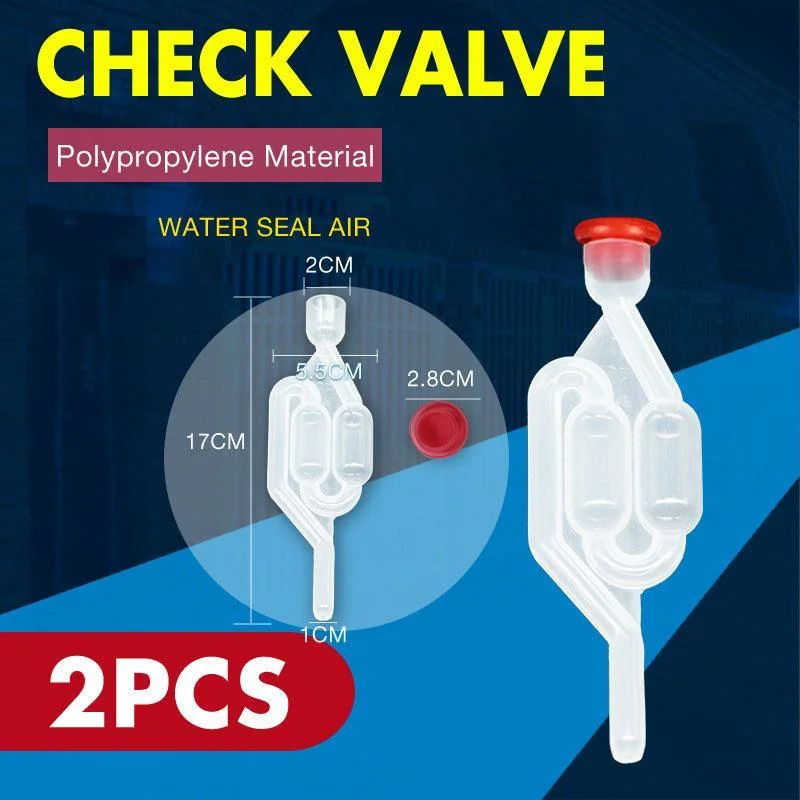 2Pcs Fermenter Airlock S Bubble Type Air Lock Home Brew Beer Wine