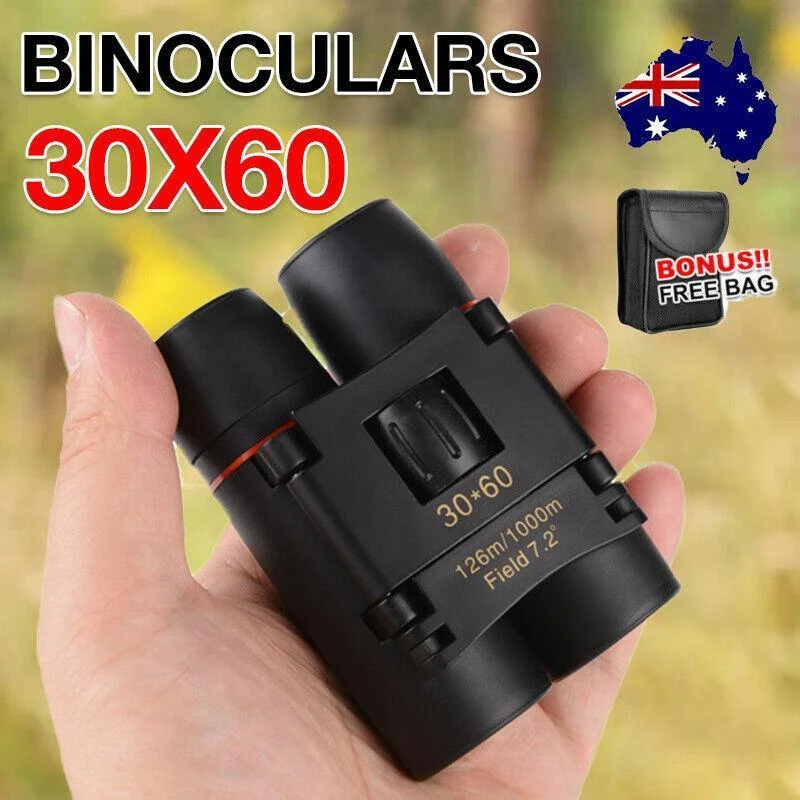 Day Night Vision Binoculars 30 X 60 Outdoor Travel Folding Telescope