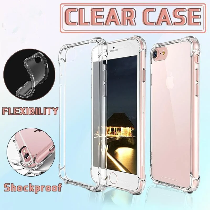 Shockproof Iphone 13 12 11 Pro Max Xs X 8 7 Soft Gel Clear Case Cover For Apple - For iphone 13Mini
