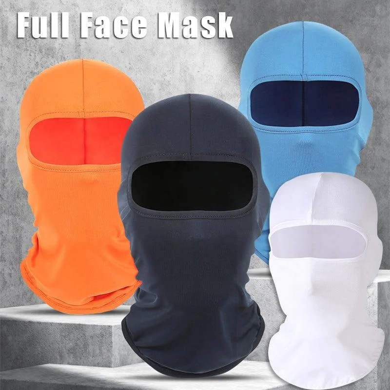 Balaclava Face Mask Uv Protection For Men Women Ski Motorcycle Running Riding - Black