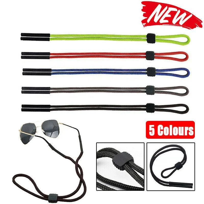 Reading Eyeglass Glasses Chain Cord Lanyard Sunglasses Neck Holder Sports Strap - Blue
