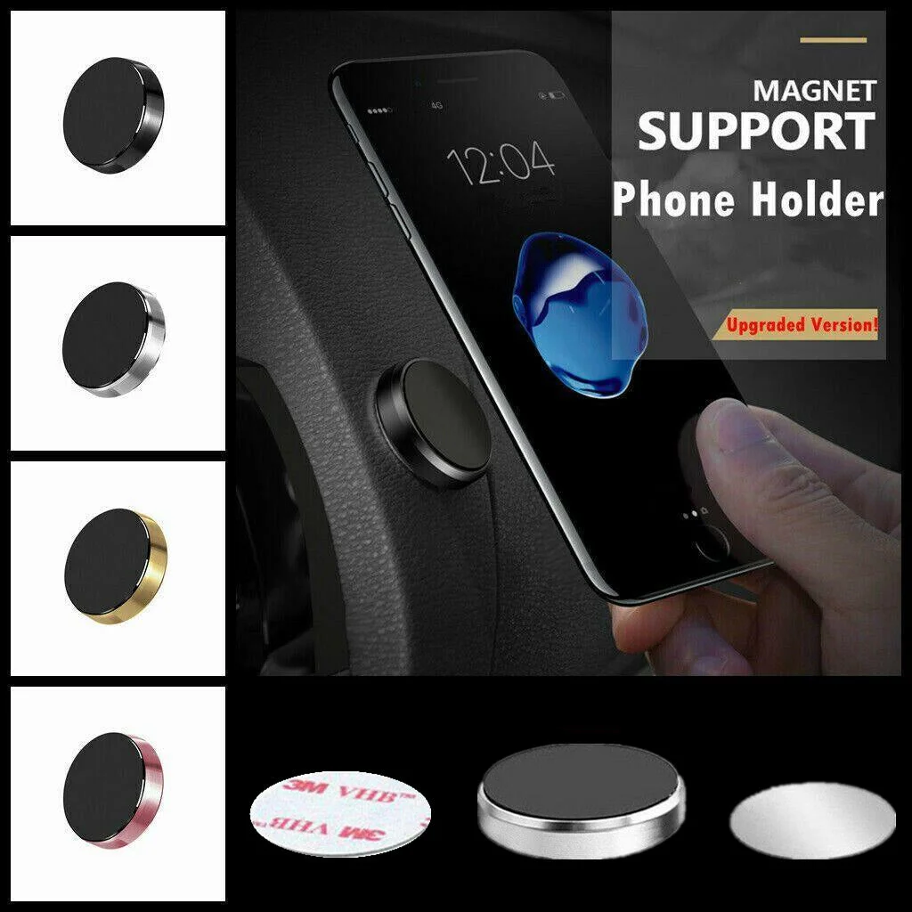 Universal Dashboard Phone Holder Car Mount Stand with Secure Grip - Gold *2