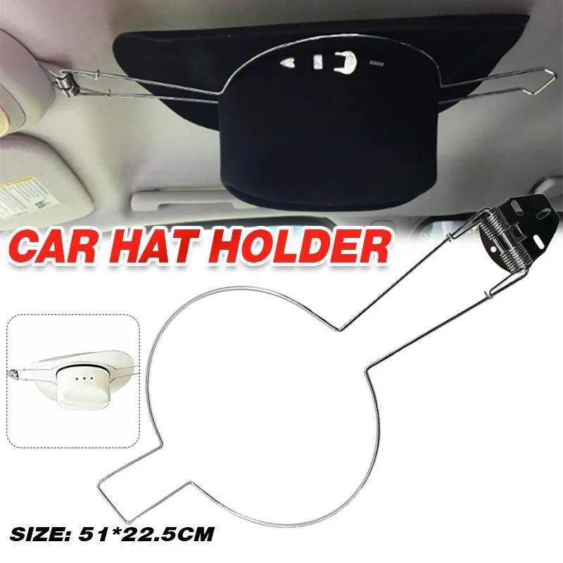 Car Hat Holder Spring Loaded Rack for Akubra Hard Hat Riding Helmet Storage
