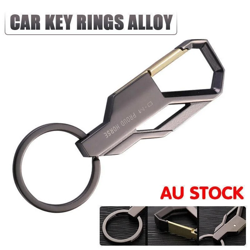 Stylish Metal Car Key Rings Alloy Chain Heavy Duty Gift Keyring Keychain Holder