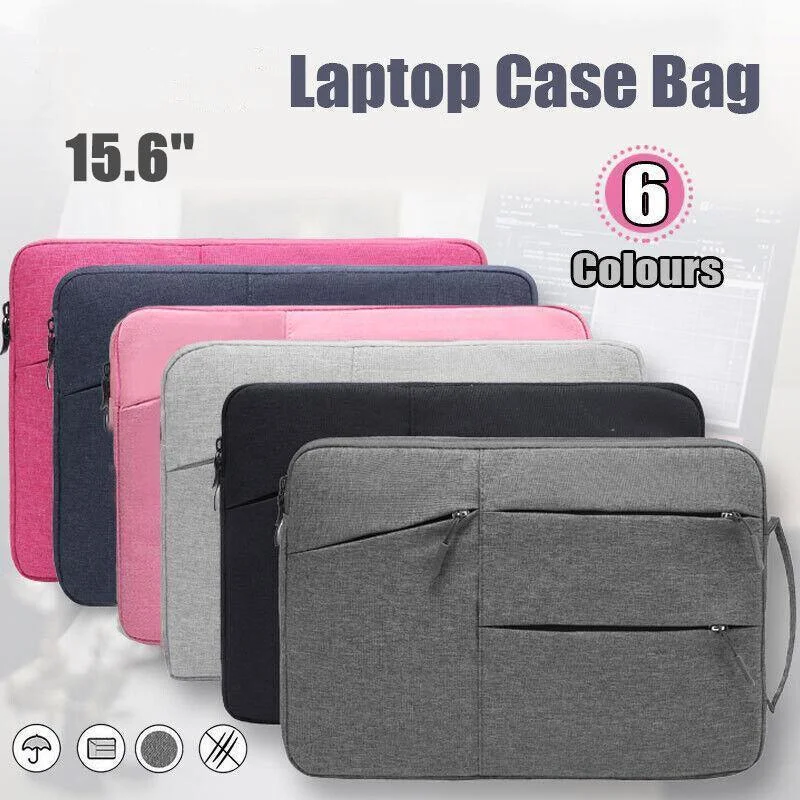 Laptop Sleeve Travel Bag Carry Case For Macbook Air Pro 15.6inch - Navy