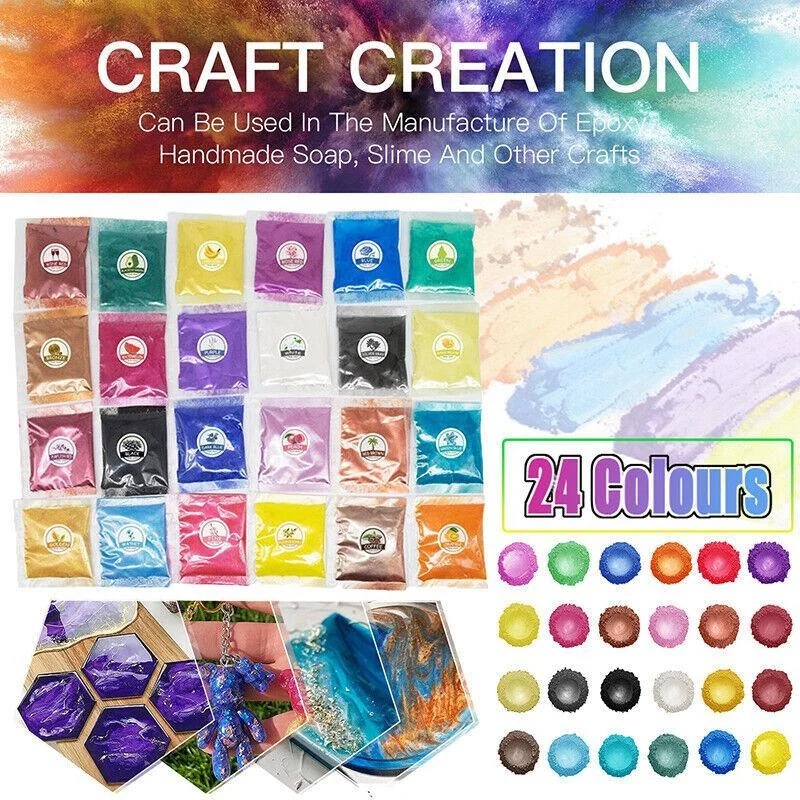 Mica Pigment Pearl Powder Resin Epoxy Premium Soaps Candle Bath Bomb Art Craft - Golden