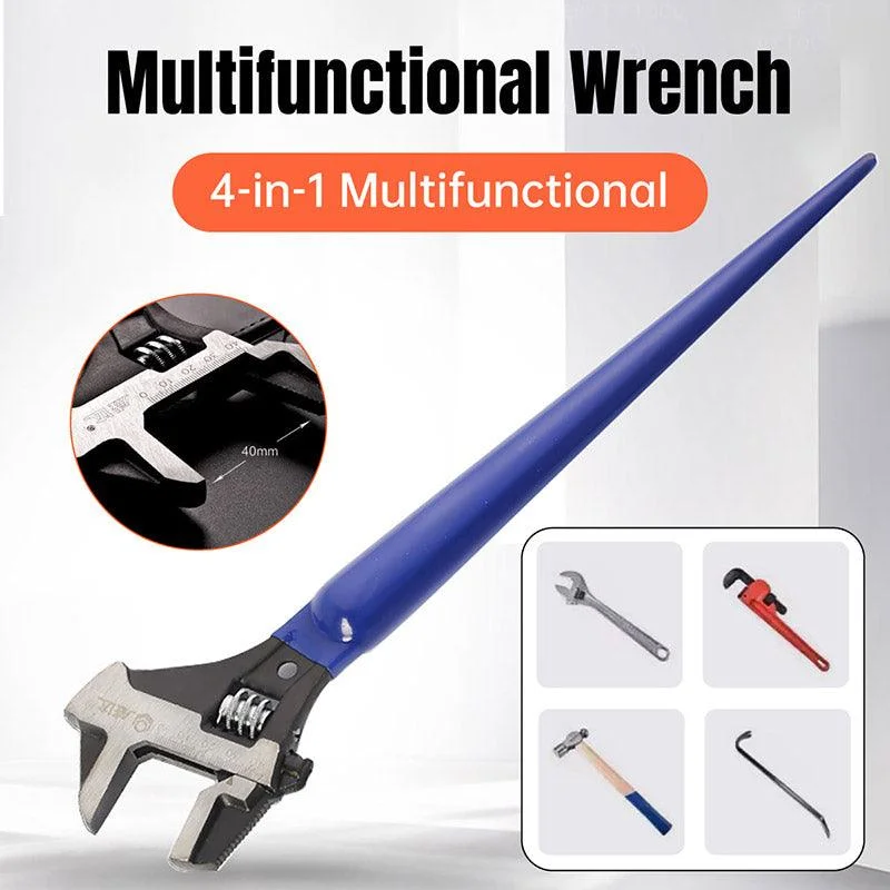 4 in 1 Multi Function Adjustable Wrench Tool Heavy Duty Mechanic Wrench Set