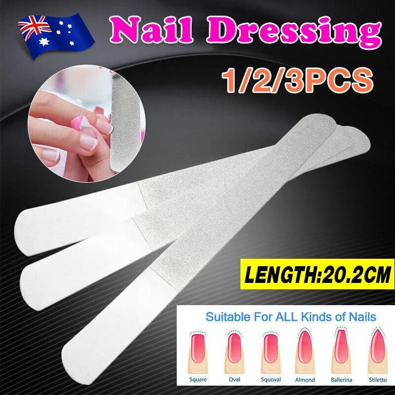 Diamond Nail File for Hand Foot Care Manicure Podiatry Tool 20.2cm - 2PCS