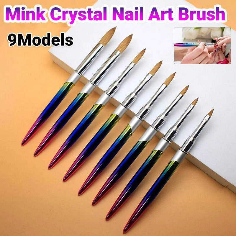 Kolinsky Acrylic Nail Art Brush Manicure Powder Professional Tools Size 2-18 - 6#