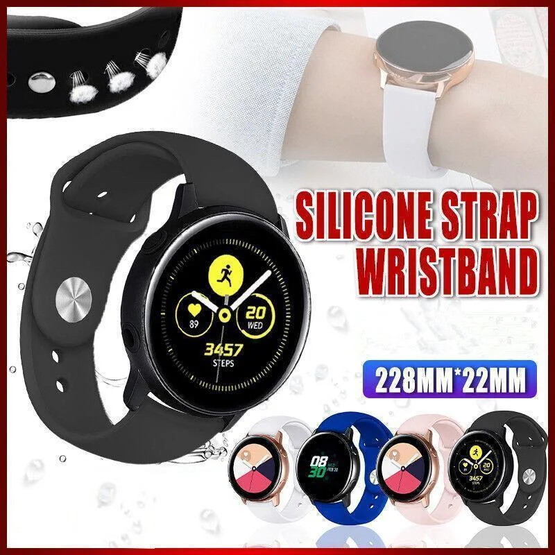 Large Size For Fitbit Versa / Versa Lite Versa2 Replacement Band Silicone Strap Wristband - Black