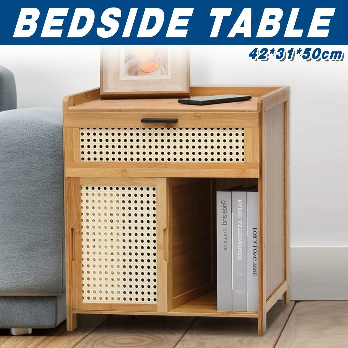 Small Bedroom Nightstand Storage Cabinet Sideboard Cabinet for Home Organization