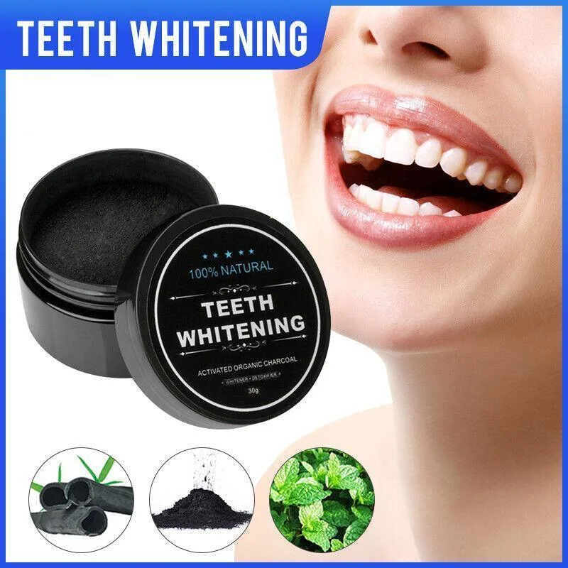 Carbon Coco Organic Teeth Whitening Powder Coconut Charcoal Tooth Polish White