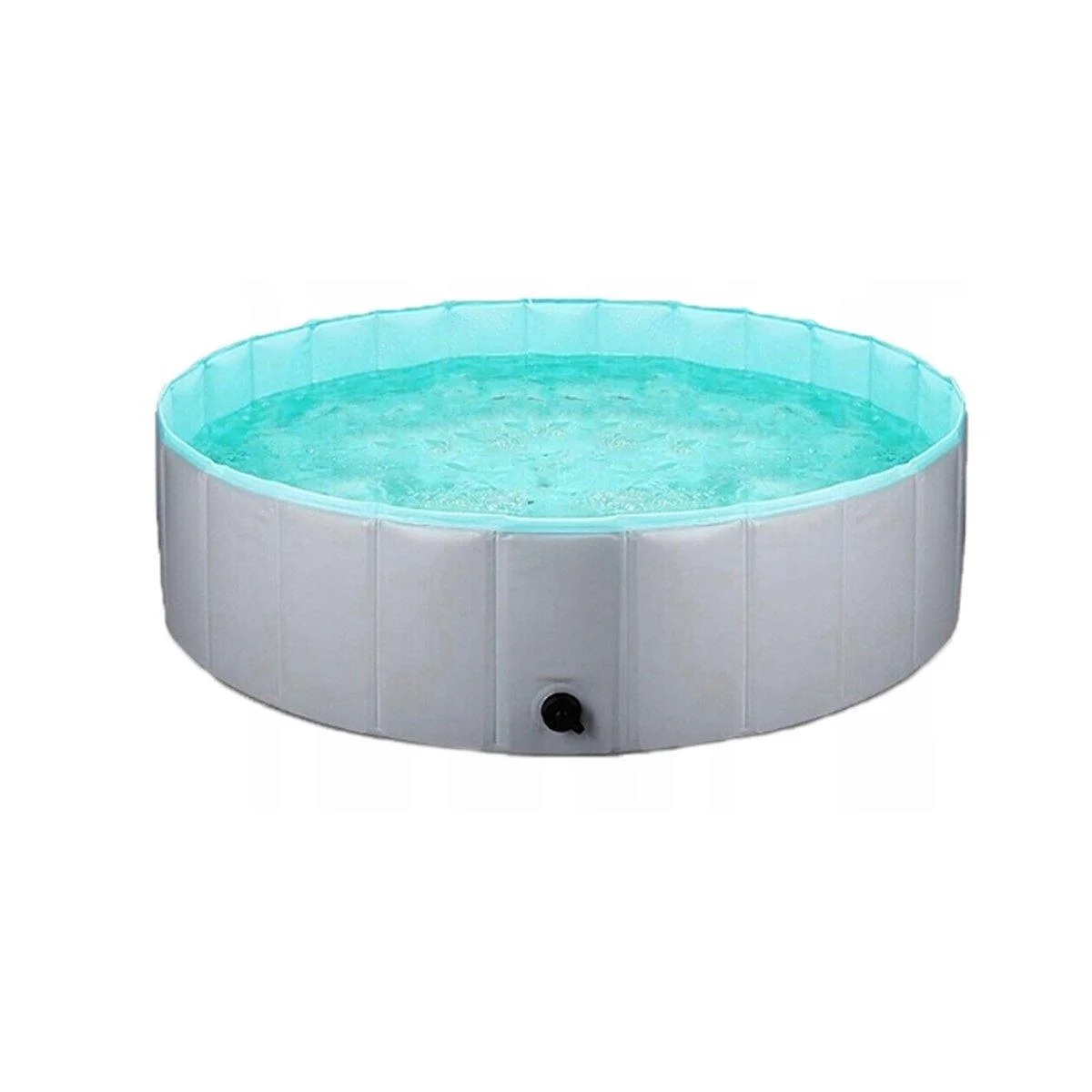 Pet Swimming Pool Foldable Portable Pool for Dogs Outdoor Summer Play - Grey-80x20cm