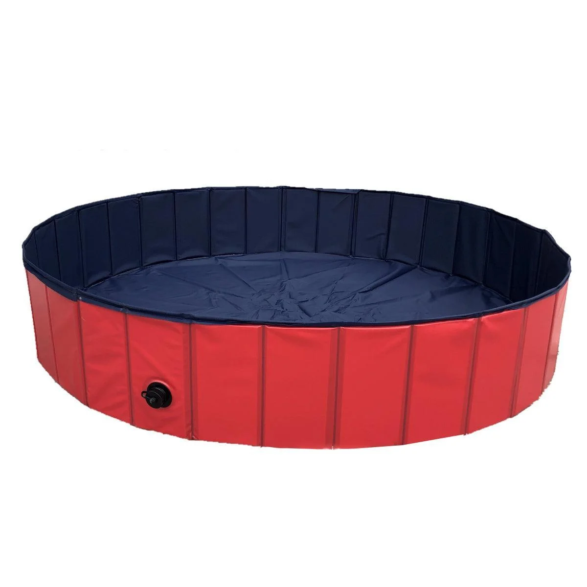Pet Swimming Pool Foldable Portable Pool for Dogs Outdoor Summer Play - Red-120x30cm