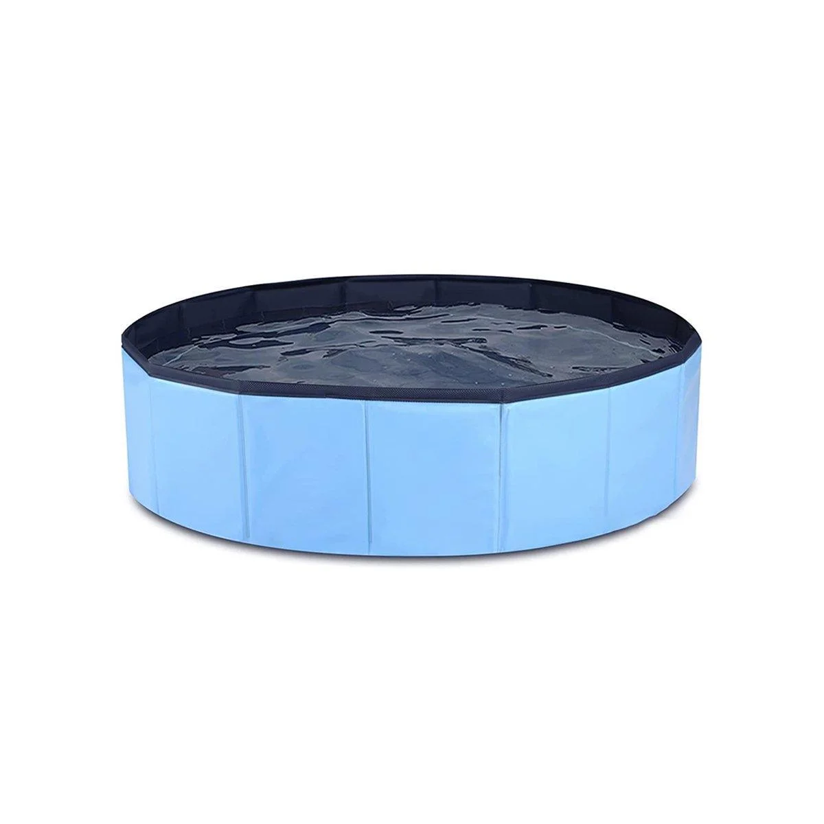 Pet Swimming Pool Foldable Portable Pool for Dogs Outdoor Summer Play - Blue-120x30cm