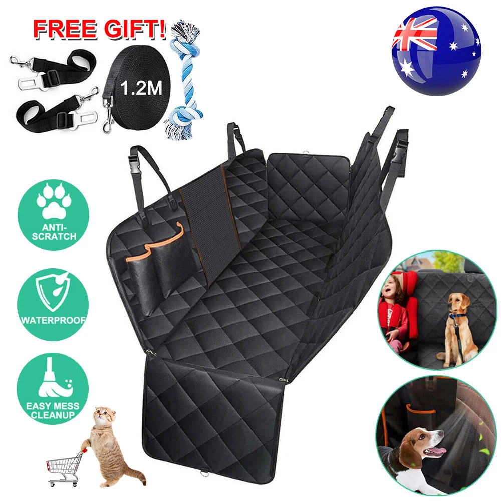 Waterproof Pet Car Mat Hammock Nonslip Back Protector for Dogs and Cats