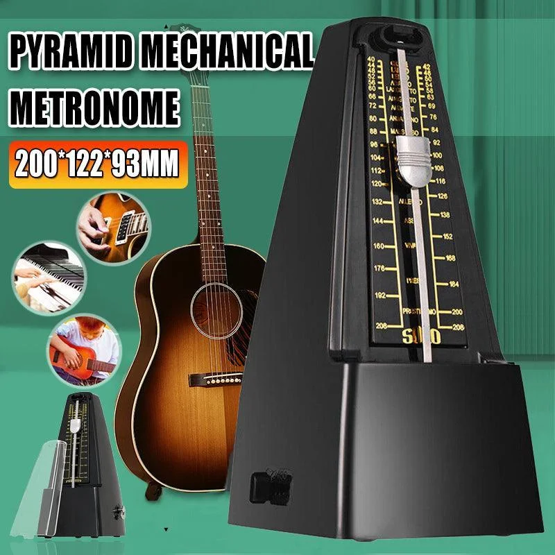 Universal Pyramid Mechanical Metronome For Guitar Violin Piano Bass Drum