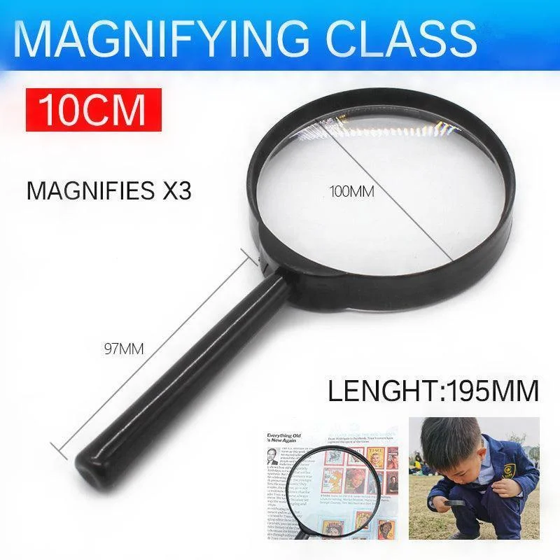10cm Handheld Magnifying Glass Loupe for Optimal Reading Clarity