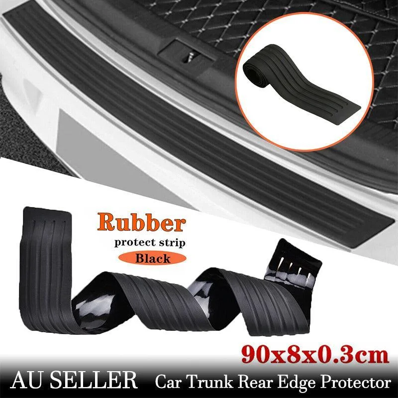 Car Trunk Rear Edge Protector Rubber Bumper Guard No Scratch Auto Universal Au