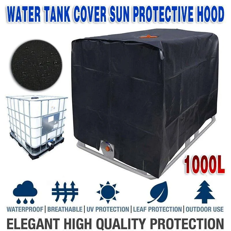 1000L IBC Water Tank Cover UV Resistant Oxford Hood for Outdoor Use