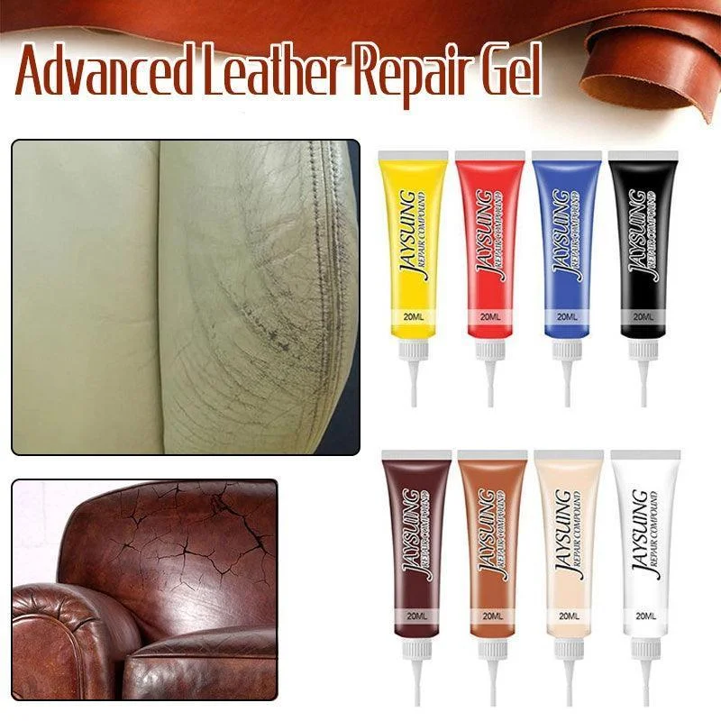 dvanced Leather Repair Gel Kit Filler for Sofa Auto Interior and Scratch Restoration - Yellow