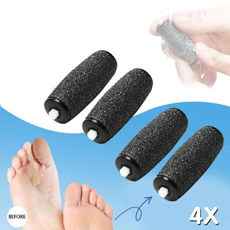4PCS Extra Coarse Roller Heads for Electric Foot File Callus Remover Refill