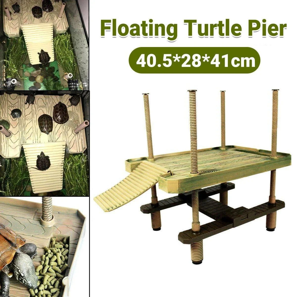 Durable Turtle Dock for Aquatic Turtles and Reptiles