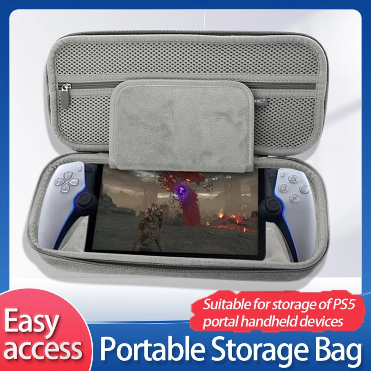 PS5 Portable Carrying Case Handheld Organiser Bag for Console and Accessories