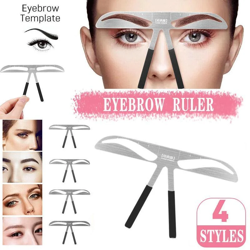 Brow Stencil Shaper Tattoo Eyebrow Kit Ruler 3D Balance Template Makeup Tool Au - #3 Standard Eyebrow