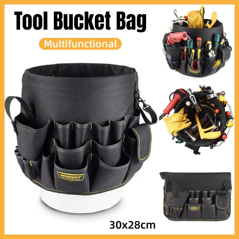 Multifunctional Bucket Bag Hardware Tools Organizer Repair Toolkit Storage Case
