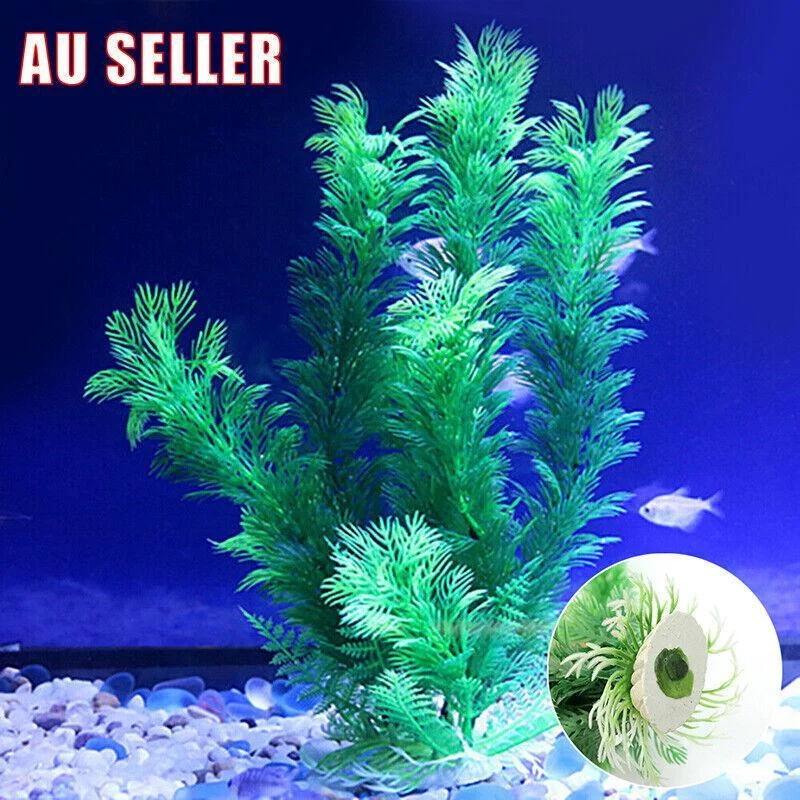 30cm Artificial Aquarium Plant Plastic Water Grass Decoration for Fish Tank
